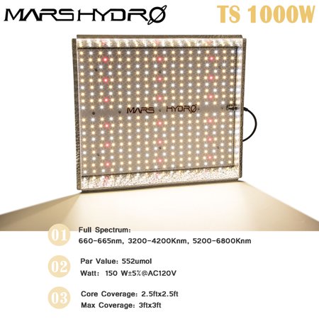 Mars Hydro TS 1000W LED Grow Lights Full Spectrum Indoor ...