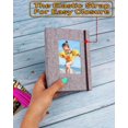 thumbnail image 2 of Small Photo Album 4x6 – Clear Pages, Linen Cover with Front Window, Pack of 2, Each Album Holds 52 Photos, Small Brag Book for 4x10 Pictures, Grey Fabric, 2 of 6
