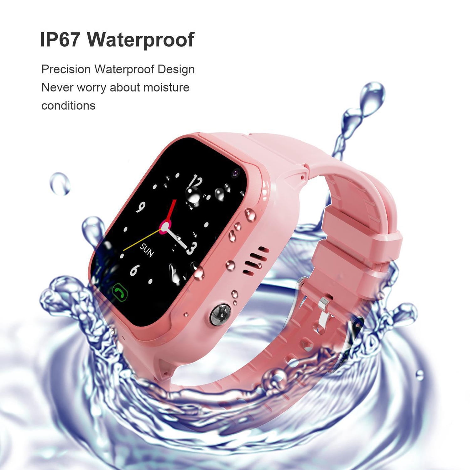 YINJIA Smart phone Watch for kids, IP67 waterproof, 4G video call, GPS positioning smart student watch.