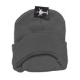 thumbnail image 2 of Cuffless Beanie Visor Cap, Charcoal, 2 of 2