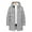 Gray, variant on Brondbend Winter Coats for Men Mens Jackets Fall Hooded Long Sleeved Zipper Pocket Outerwear Solid Color Casual Jacket Loose Fit Outdoor Tops Black