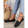 thumbnail image 2 of Knitted Flats, Soft Bottom, Slip-on Loafers, Breathable, Non-slip, Comfortable Footwear, 2 of 5