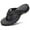 Black A, variant on HOBIBEAR Mens Flip Flop Thong Sandals Indoor and Outdoor（Size 7.5-14Men）