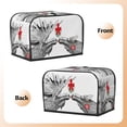 thumbnail image 3 of Picia Moose Kissing Under Mistletoe Print 2 Slice Toaster Cover , Toaster Protector Dustproof Kitchen Appliance Cover, Kitchen Appliance Dustproof Protector, 3 of 7