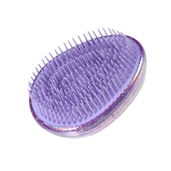 Vocoste Hair Brush Travel Portable Hair Brush Mini Egg Shape Massage Hair Brush  for Women Purple