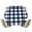 Blue, variant on Blue White Checker Plaid Fitted Round Tablecloths Elastic Edged Table Covers 55"-60",Minimalist Art Buffalo Lattice Waterproof Dining Room Table Cloth for Kitchen Holiday Party Tables Decor