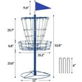 thumbnail image 6 of Alden Design 12-Chain Disc Golf Goal for Target Practice, Blue, 6 of 9