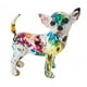 thumbnail image 5 of Multicolor Chihuahua Escultura Perro Estatua Moderna Resina Animal Artesanía Multipropósito Colorido para Escritorio, Hogar, Oficina, Cafetería, Estilo A BLESIY Escultura chihuahua, 5 of 8