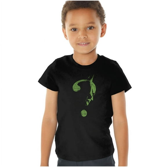 The Batman (2022) Question Mark Kids T Shirt (2) for Youth Toddler Boys and Girls, Black