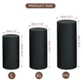 thumbnail image 2 of Juego de 3 Fundas de Spandex para Soporte de Cilindro Uxcell, Negro (Tela Elástica-Grande), 2 of 5