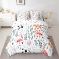 thumbnail image 2 of Homewish Pink Flamingo 7pcs Bedding Comforter Set for Teens Boys Girls,Flower Animal Queen Bedding Sets Super Cozy,Dreamy Princess Queen Sheet Sets,Ultra Soft Home Decor,Reversible, 2 of 8