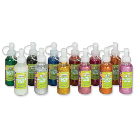Glitter Glue Assortment, Pack of 12