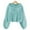 Sky Blue, variant on Sherrylily Girl's Fuzzy Hoodies Loose Button Down Pullover Top
