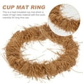 thumbnail image 6 of MLINS Creative Insulation Pad Decorative Cup Mat Ring Made of Synthetic Material for Home Use Light Brown, 6 of 8