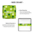 thumbnail image 5 of Gukieu St. Patrick's day Print Leather Tissue Box, PVC Waterproof Velcro Opening and Closing Square Tissue Box Holder, Suitable for Home and Office Decoration, 5 of 7