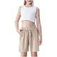 thumbnail image 5 of Odeerbi 2-10 Años Niños Niñas 3 Pcs Verano Algodón Lino Pantalones Cortos Entrenamiento Deportivos Cortos Lindo Color Sólido Pantalones Cortos Suaves Respirables, 5 of 9
