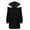 Black, variant on WXLWZYWL Trendy Sweatshirts For Women 2023 Women'S Casual Long Sleeve Ladies Solid Ladies Hollow Out Shoulder Hooded Sweatshirts Short Tops