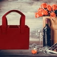thumbnail image 4 of unbranded 1Ud Bolsa Tote De Fieltro Roja Para Vino Con Costuras Finas Y Material Duradero, 4 of 6