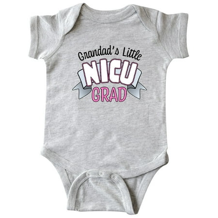

Inktastic Grandad s Little Nicu Grad in Pink with Banner Gift Baby Boy or Baby Girl Bodysuit