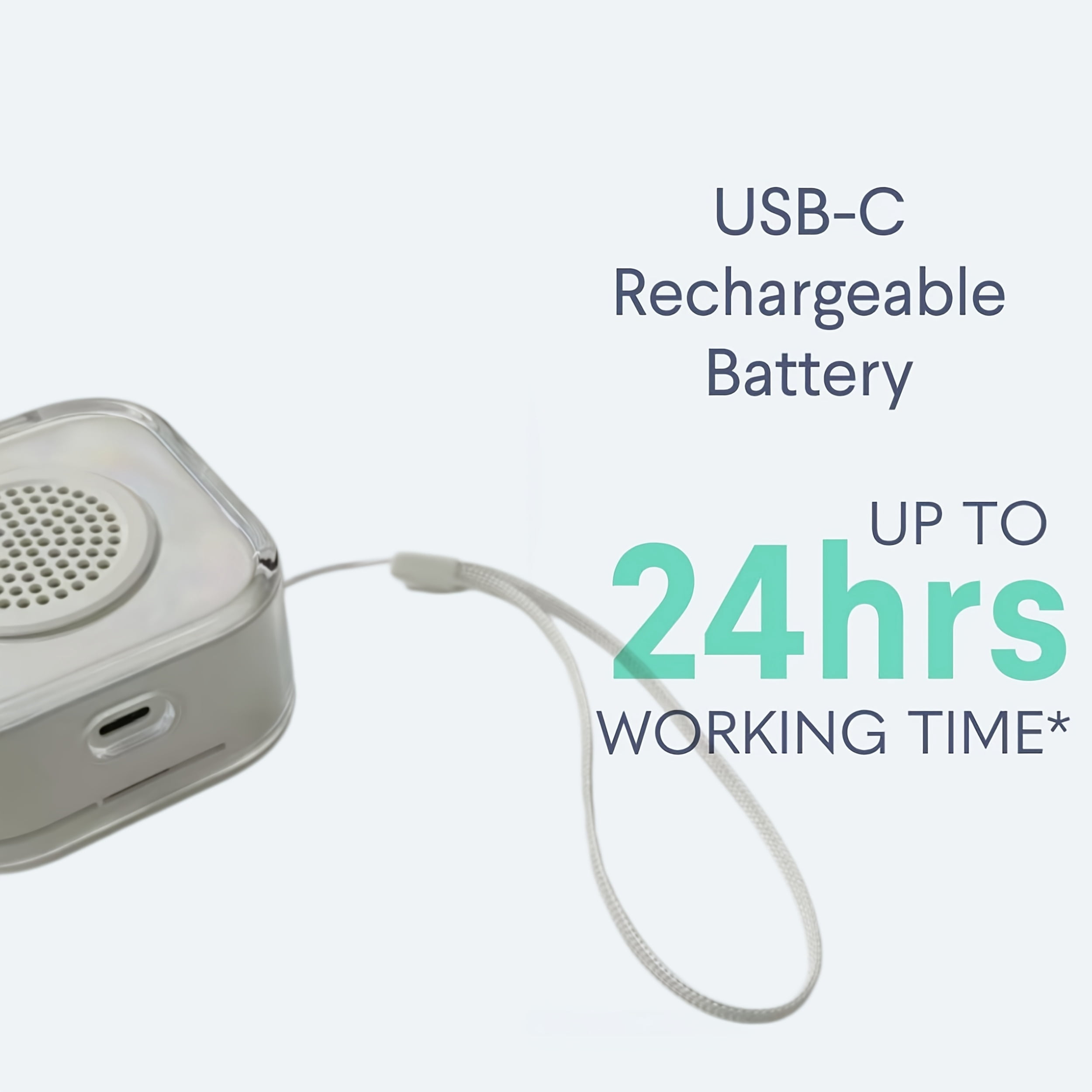 Portable White Noise Machine, 40 Soothing Sounds, Sleep Aid For, Office, Travel, 8-12H Battery