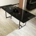 thumbnail image 3 of Manhattan Comfort Celine 86.22 Dining Table with Seating Capacity for 8 in Black, 3 of 11
