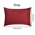 thumbnail image 2 of Luxury Pillowcase Set Of 4 - Super Soft Hotel Quality - Burgundy King, 2 of 8