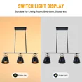 thumbnail image 3 of AFANQI Vintage Bowl Shape Chandelier 3-Light Pendant Ceiling Fixture Hanging Fixtures, 3 of 20