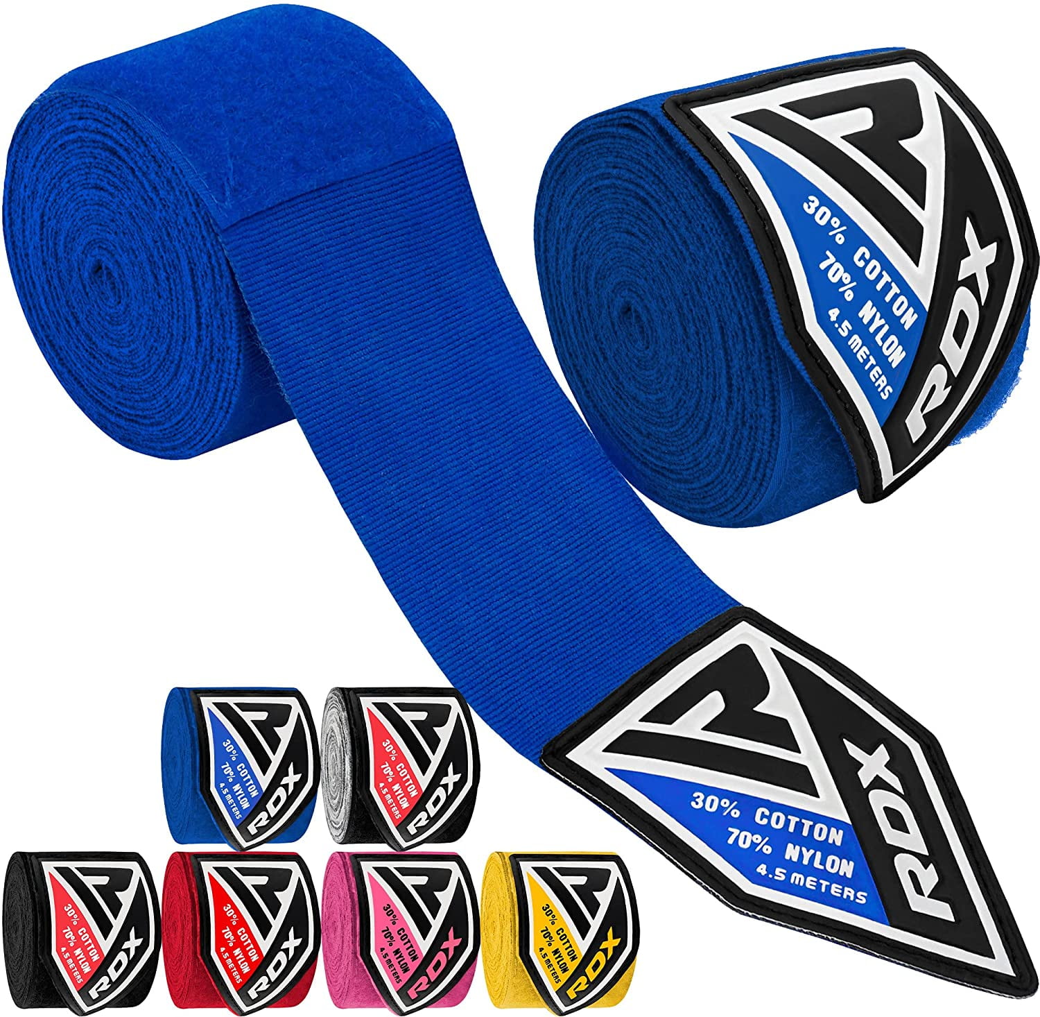 DEFY Professional 180 Inch Hand Wraps for Boxing Muay Thai MMA Elastic Bandages for Men & Women Pair 