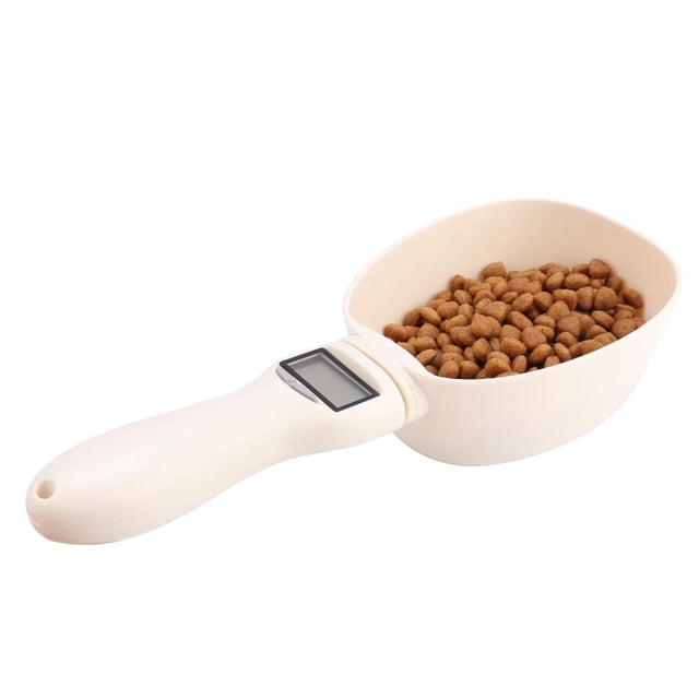 Mascota Electónica Portátil, Cuchara de Pesaje de Mediciorica de Alimentos, Báscula de Alimentació de animales, Báscula de Cocina para Perros y Gatos