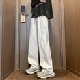 thumbnail image 2 of Men's Retro Casual Sweatpants with Reflective Strip for Outdoor Cycling and Comfort Comfortable Sweatpants for Men Relaxed Fit Pant, 2 of 6