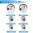 thumbnail image 4 of Conjunto de 6 Medidores Unique Bargains 3-3/8" 85mm Velocímetro GPS Tacómetro, 2-1/16" 52mm Medidores de Presión de Aceite, Nivel de Combustible, Temperatura del Agua, 4 of 7