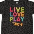 thumbnail image 4 of Inktastic Live Love Play the Trumpet Boys or Girls Baby Bodysuit, 4 of 5