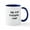 White/Navy Inside, variant on CafePress - My Cup Runneth Over Mugs - 11 oz Ceramic Mug - Novelty Coffee Tea Cup
