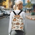 thumbnail image 7 of FORMRS Mini Backpack Purse for Women Quilted Travel Daypack Casual Shoulder Bag, Fall Leaves, 7 of 7