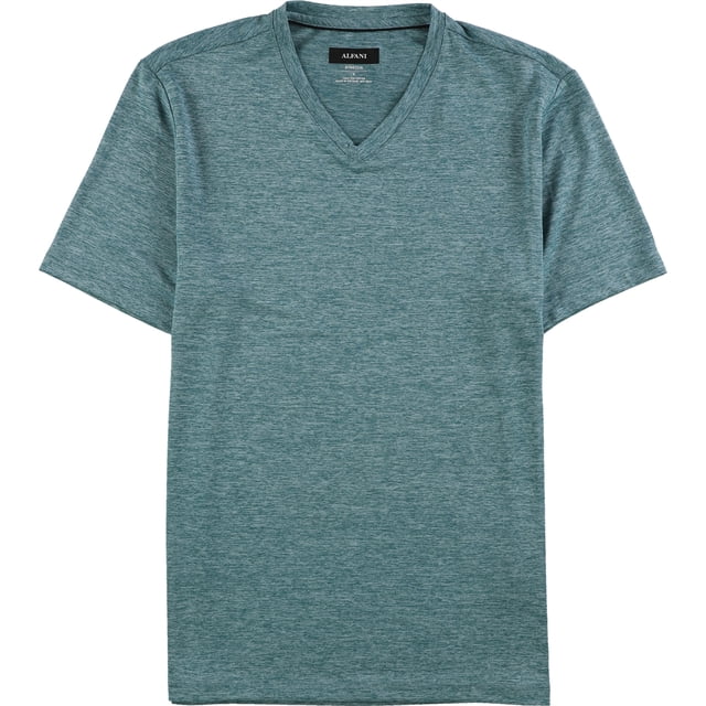 Alfani Playera básica de rendimiento para hombre, verde, pequeña