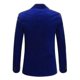 thumbnail image 2 of Men's Velvet Blazer Slim Fit Solid Tuxedo Jacket Business Casual Blazer 26s, 2 of 5