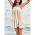 thumbnail image 3 of Minivestido de verano a cuadros de Dress Wenrine para mujer, 3 of 6