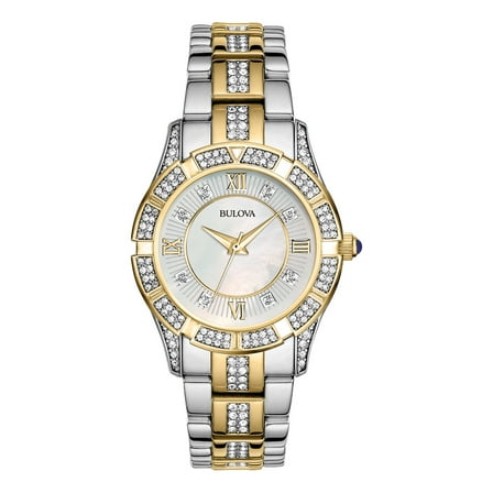 Bulova Women's Two Tone Stainless Steel Bracelet Watch 98L135