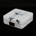 thumbnail image 4 of Portable Marble Surface Mirror Square Soaking Contact Lens Case Rose Gold, 4 of 9