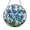Acrylic 3.5 Inch, variant on Forget Me Not Stained Glass Suncatcher Round Window Hanging, Floral Botanical Art Panel, Decorative Blue Flower Sun Catcher Ornament for Home