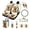 Sloth, variant on Yuyamidu Boston Terrier Car Interior Sets Car Front Back Seat Covers Steering Wheel Cover Seatbelt Pad Trash Bin Red Rose Rearview Mirror Cover Coasters Keychain Lipstick Holder 13pcs Auto Accessory