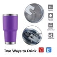 thumbnail image 3 of Vaso Térmico Portátil De Acero Inoxidable 30oz Con Calor/frí Color Violeta Punkzz, 3 of 8