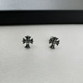 thumbnail image 3 of Screw-Back Cross Stud Earrings for Men Women,Streetwear Hip Hop Unisex Style, 3 of 6