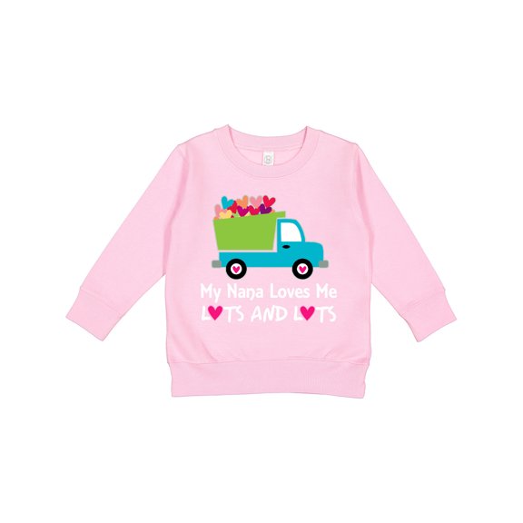 Inktastic Nana Loves Me Grandson Boys Toddler Sweatshirt