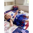 thumbnail image 3 of BemeyourBBs Toddler Baby Girl 4th of July Dress Outfit Kids Baby Girl Patriot Independence Day Clothes Sleeveless Red White Blue Star Tutu Tulle Dress Little Girls Summer Cake Smash Party Dress, 3 of 9