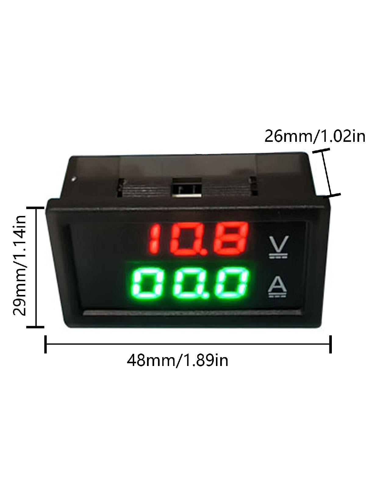 DC0-300V 50A 100A 200A 400A Dual Display Digital Current Voltage Power Energy Meter Multimeter Ammeter Voltmeter