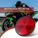 thumbnail image 2 of 2pcs Round Red Reflector Universal For Motorcycle ATV 5.6*0.8cm, 2 of 5