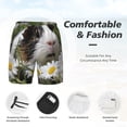 thumbnail image 3 of Fotbe Daisy Guinea Pig Men’s Swim Trunks Quick Dry Swim Shorts Board Shorts with Mesh Lining-XX-Large, 3 of 9