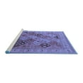 thumbnail image 2 of Ahgly Company Machine Washable Indoor Rectangle Oriental Blue Industrial Area Rugs, 5' x 8', 2 of 4