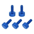 thumbnail image 1 of 5 Pcs Vis à Pouce Mollées Tête Plate M4x16mm pour Cartes Graphiques, Bleu Foncé, 1 of 6